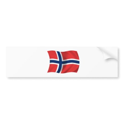 Flag of Norway Bumper Stickers by dkessaris