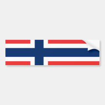 Flag of Norway Bumper Stickers