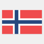 Flag of Norway Rectangle Stickers