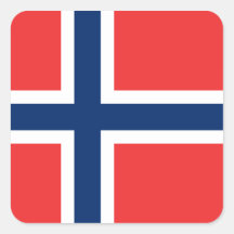 Flag of Norway Sticker (Square)
