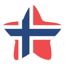 Flag of Norway Sticker (Star)