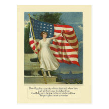 Flag of Our Country Postcard