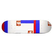 Flag of Piotrków Trybunalski Skateboard Decks