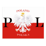 Flag of Poland Polska White Eagle Postcards