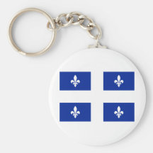 Flag of Quebec Keychain