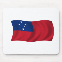 Flag of Samoa Mousepads