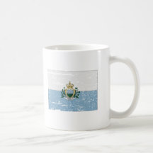 FLAG OF SAN MARINO COFFEE MUGS