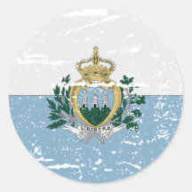 FLAG OF SAN MARINO STICKERS