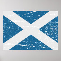 FLAG OF SCOTLAND POSTERS