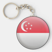 Flag of Singapore Keychains