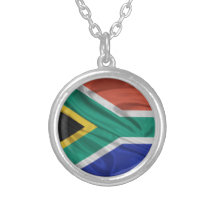Flag of South Africa Personalized Necklace