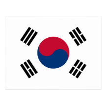 Flag of South Korea Postcards