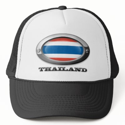 Flag of Thailand in Steel Frame Mesh Hat by JeffBartels