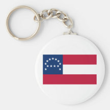 Flag of the Confederate Army of Northern Virginia Keychains