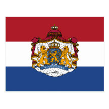Flag of  The Netherlands Coat of Arms Postcards