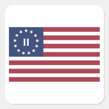 Flag  of the Second American Revolution Square Sticker