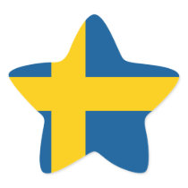 Flag of the Sweden Sticker (Star)