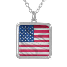 Flag of The United States Necklace