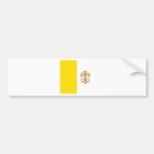 Flag of the Vatican City Bumper Sticker