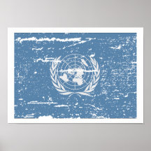 FLAG OF UNITED NATIONS PRINT