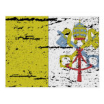 FLAG OF VATICAN CITY POST CARD