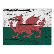 FLAG OF WALES POSTCARD