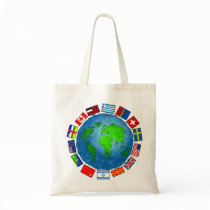 Flag Planet Tote Bag