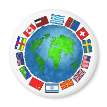 Flag Planet Refrigerator Magnets