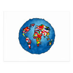Flag Planet Postcard