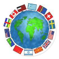 Flag Planet Stickers