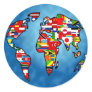 Flag Planet Round Sticker