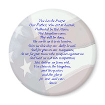 Flag with Lord's Prayer Fridge Magnets