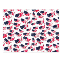 Flagged USA Postcards