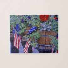 Flags and Flowers in Philipsburg Montana Puzzle