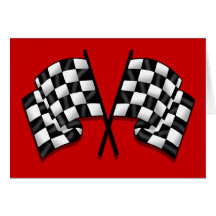 Flags - Motorsport chequered flag racing Cards