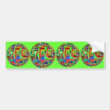 flags of the world bumper sticker
