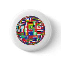 Flags of the World Pinback Button