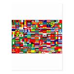 FLAGS OF THE WORLD POSTCARD