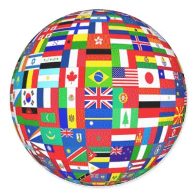 Flags of the World Round Sticker by ZuluFlight