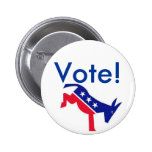 Flair Pin : Vote! Democrat