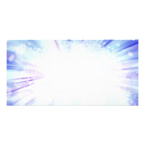 Flake Burst Personalized Photo Card