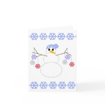 Flakey Snowman with Snowflake Ornaments