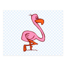 Flamant de secousse carte postale