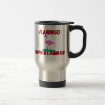Flamant emprisonné à un corps humain tasse