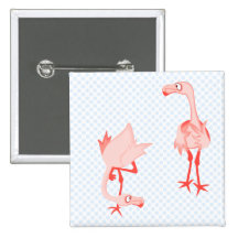 Flamant fouineur pin's