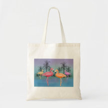Flamants fabuleux sacs en toile
