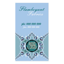 Flamboyant Blue Teal Business Card