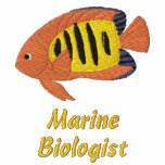 Flame Angelfish Embroidered Shirt (Polo Shirt)