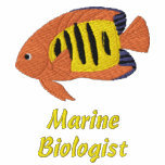 Flame Angelfish Embroidered Shirt (Polo Shirt) embroidered shirts