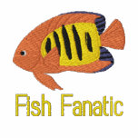 Flame Angelfish Embroidered Shirt (Zip Hoodie)